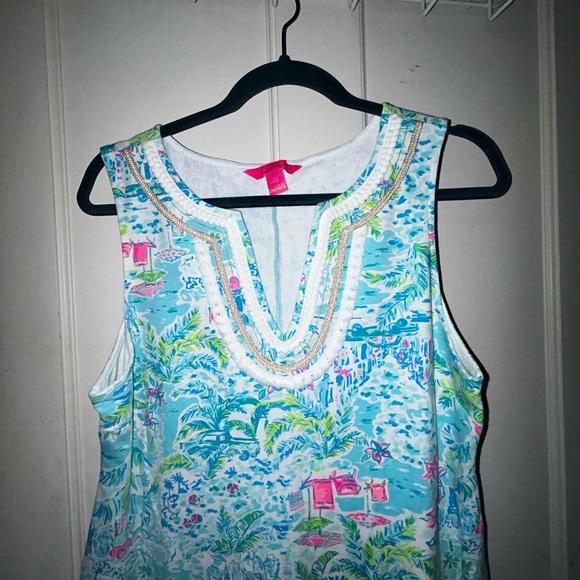 Lilly Pulitzer Harper Sleeveless Shift Dress size 12 - Picture 4 of 6